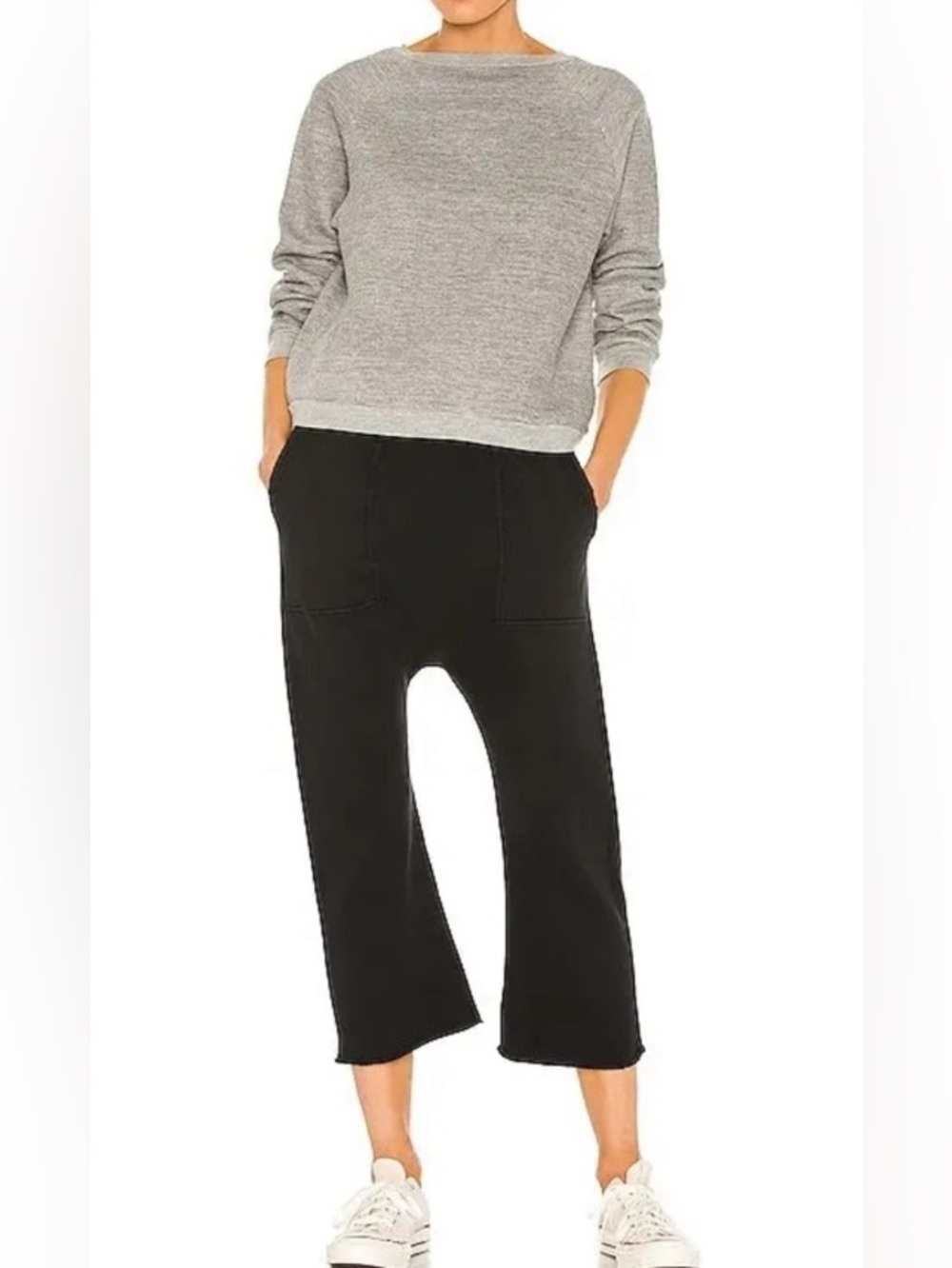 NILI LOTAN BARREL LEG JOGGER PANT Relaxed Black SZ LARGE L